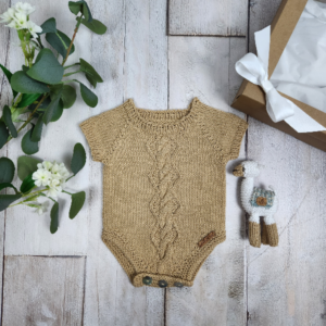 Liam Cable Romper Gift Set / 0-3 Months