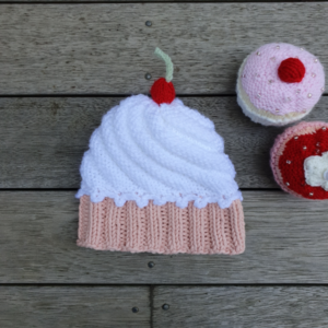 Clara Cupcake Hat / 3-6 Months