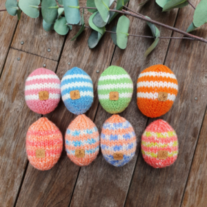 Hand Knitted Easter Eggs