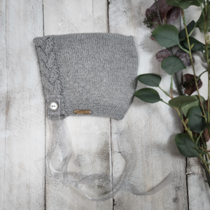 Harriet Silver Peak Bonnet / 6-12 Months