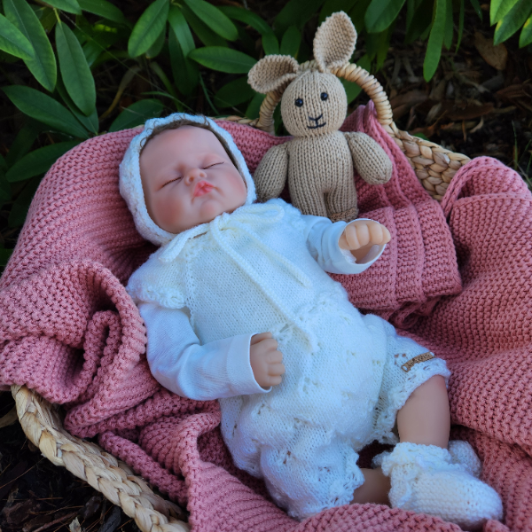 Jeanie Lace Romper / Newborn - Image 7