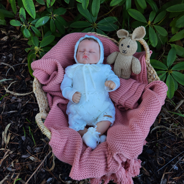 Jeanie Lace Romper / Newborn - Image 5