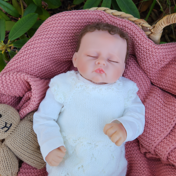 Jeanie Lace Romper / Newborn - Image 8