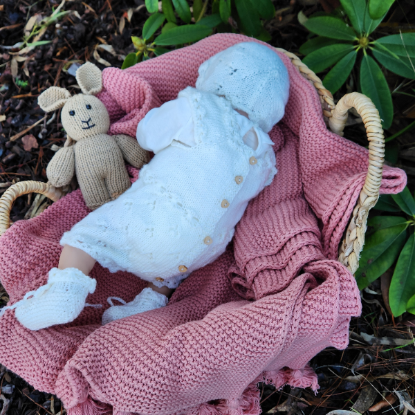 Jeanie Lace Romper / Newborn - Image 11