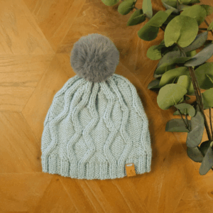 Zig-zag Cable Beanie / 18-24 Months
