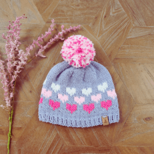Hearts Beanie / 12-18 Months
