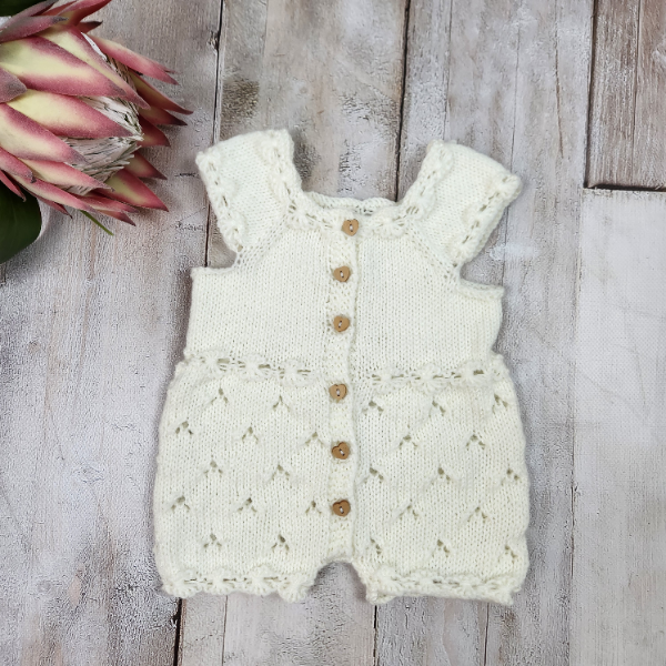 Jeanie Lace Romper / Newborn - Image 2
