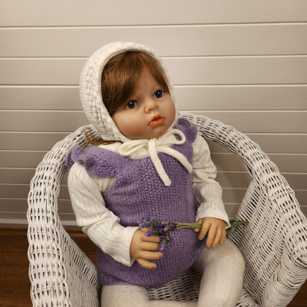 Lavender Frill Romper/ 6-12 Months - Image 4