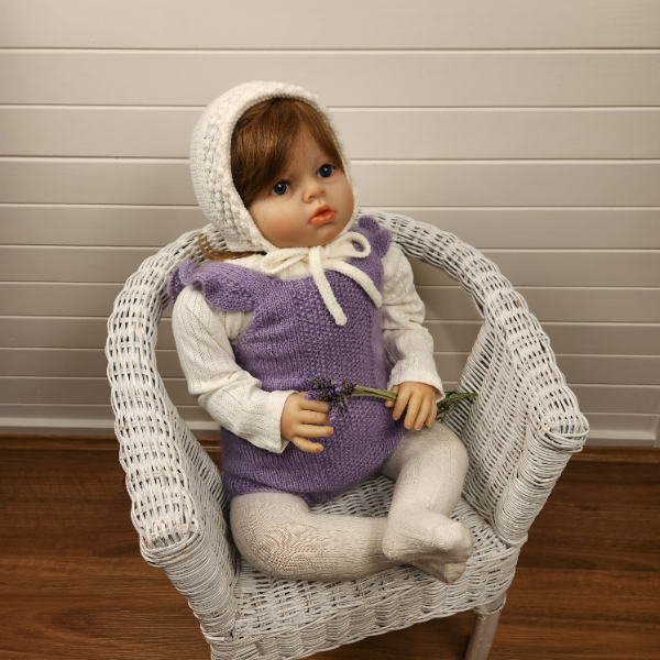 Lavender Frill Romper/ 6-12 Months - Image 3