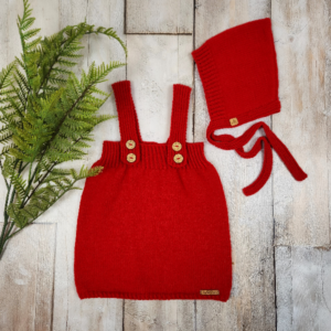 Red Riding Hood Pinafore Set / 3-6 Months
