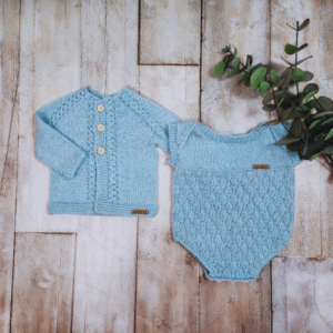 Jonah Romper and Cardigan / 3-6 Months