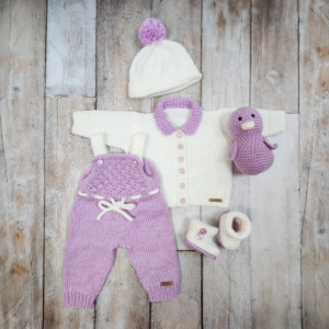 Nata Lilac Romper Set / 0-3 Months
